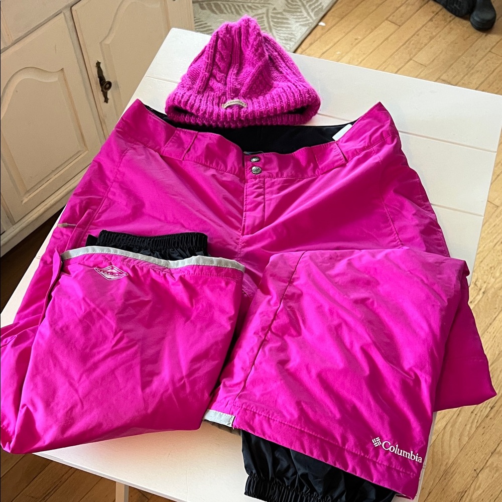 Columbia Fuchsia Winter Gear Set